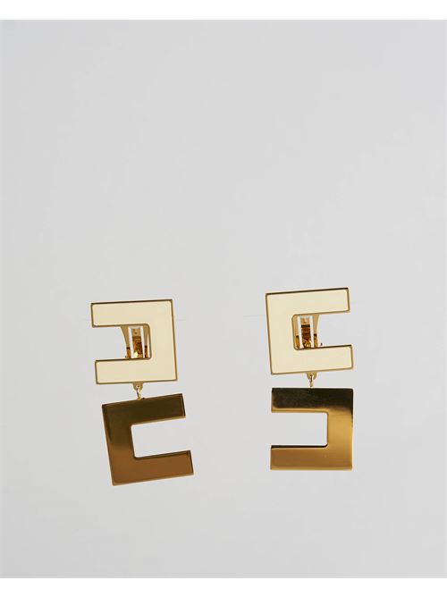 Double enamelled logo earrings Elisabetta Franchi ELISABETTA FRANCHI | Earrings | OR57A42E2193